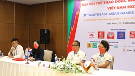 Tổ chức Họp báo trước các trận đấu bảng B môn Bóng đá nam SEA Games 31 tại Nam Định
